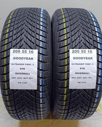 2 GOMME 205 55 16 GOODYEAR INV 2024 RIF4120