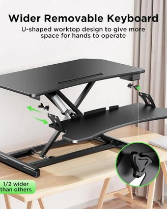 Scrivania elettrica regolabile, standing desk