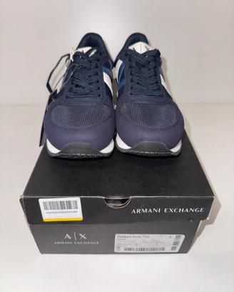 Armani Exchange Sneakers Blu NUOVE con Scatola T39