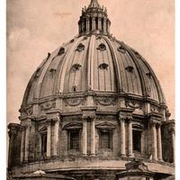 Stampa Antica Roma - Cupola San Pietro - Richter