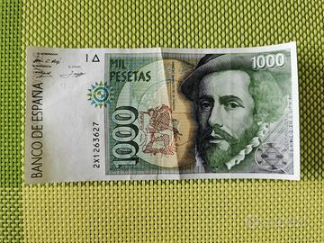 banconota Spagna 1000 pesetas 1996 in XF