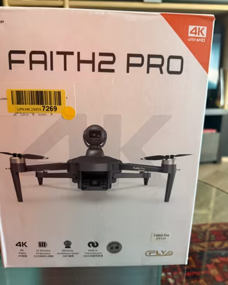Drone 4K FlyAI Faith2 Pro | GPS + Gimbal 3 assi