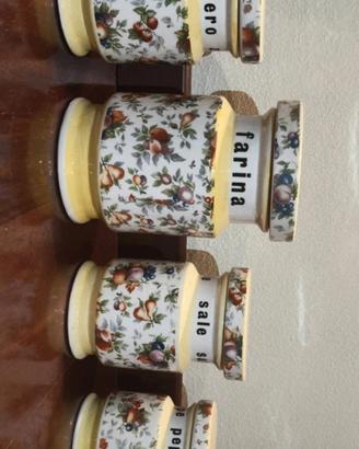 Contenitori vintage cucina farina zucchero pepe