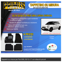 TAPPETINI FIAT 500L ATTACCHI PICCOLI DAL 2011>2017