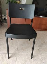 5 Sedie IKEA Herman Nere - Impilabili - Chieri