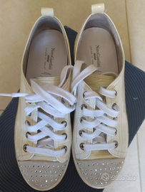 Scarpe tennis donna/ ragazza 36- NeroGiardini- bia