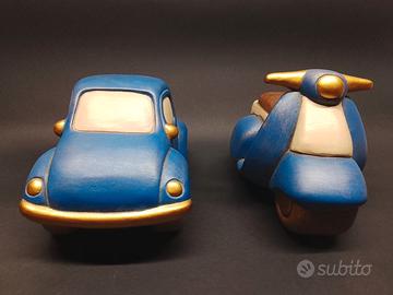 Set Thun Motors - Maggiolino e Sidecar Blu