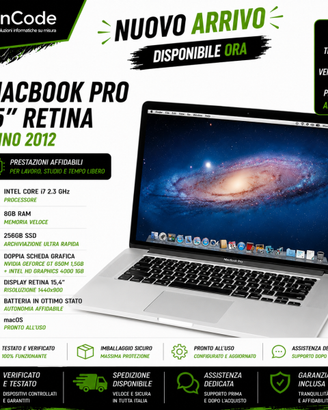 MacBook Pro 15" Retina 2012 – Intel Core i7