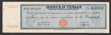 Titolo provvisorio da 5000 lire del 1948