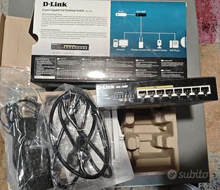 Switch  D-LINK DGS - 1008P - 4+ 4 PoE x telecamere