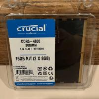 Moduli Memoria DDR5 l16Gb  (2x8Gb)