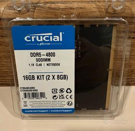 Moduli Memoria DDR5 l16Gb  (2x8Gb)