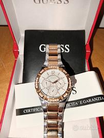Orologio Donna Guess Originale Oro Rosa e Argento