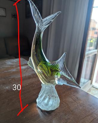 Pesce in vetro di Murano anni sessanta