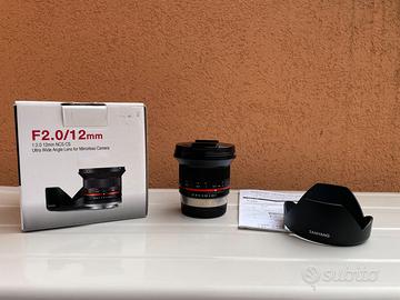 Samyang 12mm f/2.0 per Fujifilm