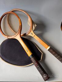 Coppia Racchette Tennis Vintage Gonzales Rosewall