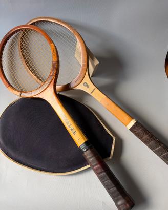 Coppia Racchette Tennis Vintage Gonzales Rosewall