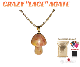 Collana MAGIC MUSHROOM Natural Stone Agata Chakra