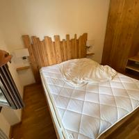 Letto con contenitore abete massello