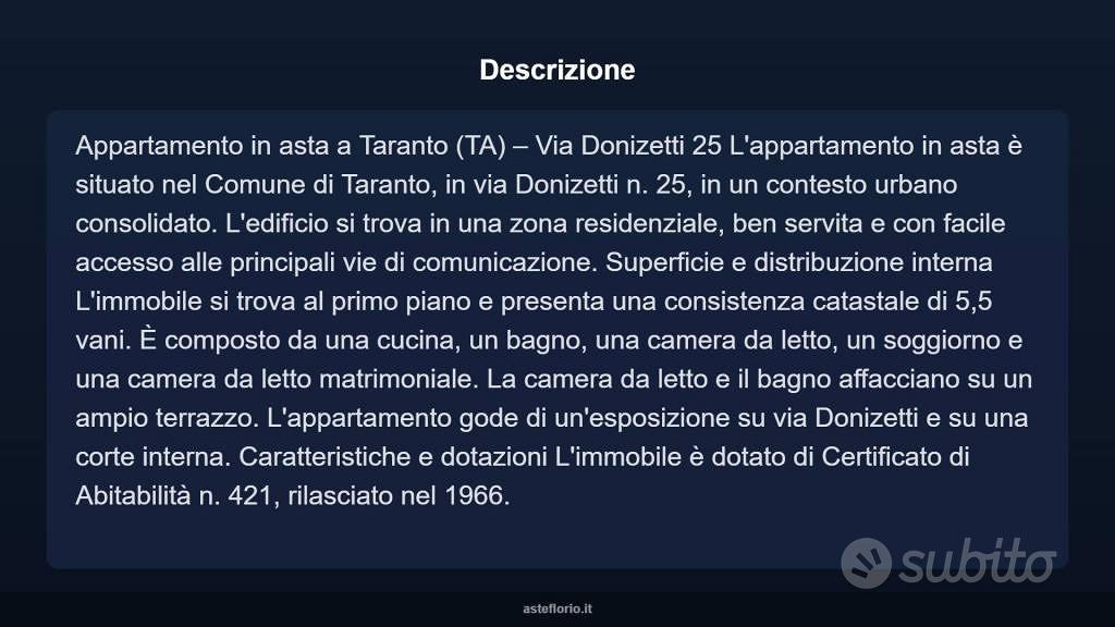 Appartamento – Taranto - Vista 5