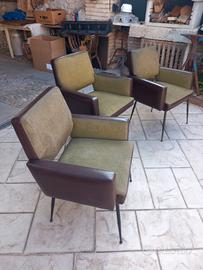 tris poltrone vintage 