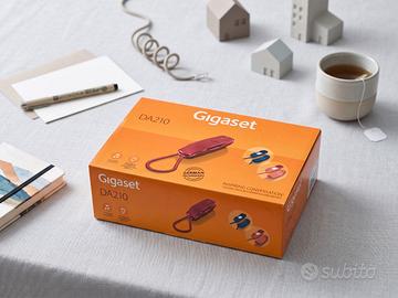 Telefono Fisso Compatto Gigaset DA210 - Red, Monta