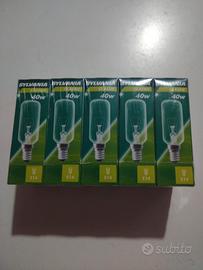 Lotto 10 Lampadine Sylvania E14 40W Tubolari