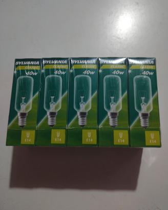 Lotto 10 Lampadine Sylvania E14 40W Tubolari