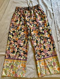 Zara pantaloni culotte floreali S