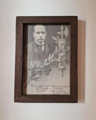 quadro Benito Mussolini duce dux 