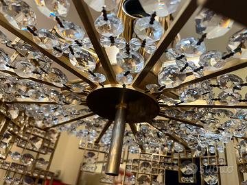 Lampadario ottone “Brass city” Gaetano Sciolari
