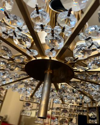 Lampadario ottone “Brass city” Gaetano Sciolari
