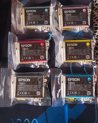 EPSON Multipack 6 cartucce T0807 serie Colibrì