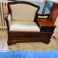 Divanetto da ingresso in legno