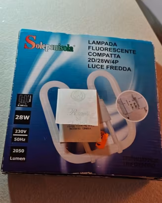 Lampada Fluorescente 2D 28W 4-Pin (Beghelli)