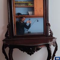 Consolle con specchio epoca vintage fine 1700