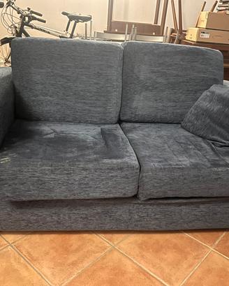 Divano letto blu