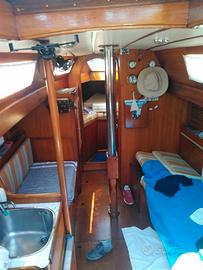 Natante a vela in compensato marino 9.3m, 1986