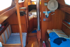 Natante a vela in compensato marino 9.3m, 1986