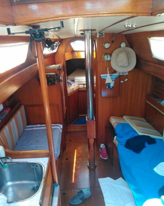 Natante a vela in compensato marino 9.3m, 1986