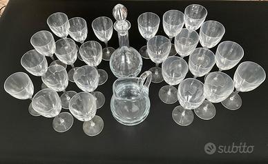 servizio bicchieri cristallo