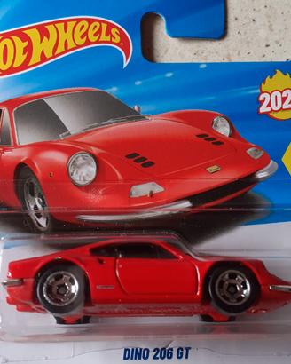 Hot Wheels Ferrari Dino 206 GT Rosso Corsa Modelli