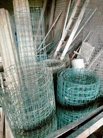 reti in ferro rivestite in plastica verde