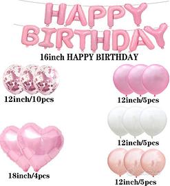 Palloncino per il 13° compleanno Rosa