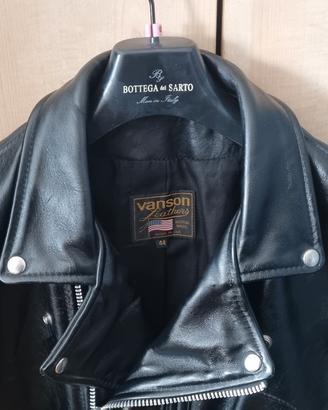 VANSON LEATHER MOTORCYCLE JACKET tg 44 USA (52/54)