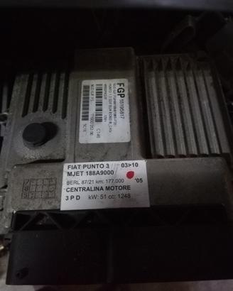 Centralina motore FIAT PUNTO 3 1248cc MJET 2003