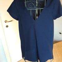 camicia blu Zara 