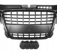 GRIGLIA SPORT NERA LUCIDA adatta AUDI A3 08-12