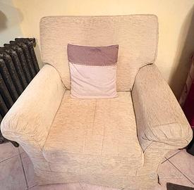 Poltrona tessuto beige – buono stato