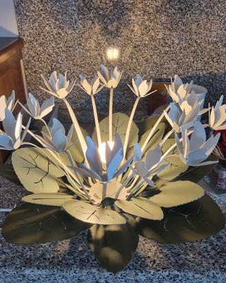 lampada  fiori  arti e mestieri